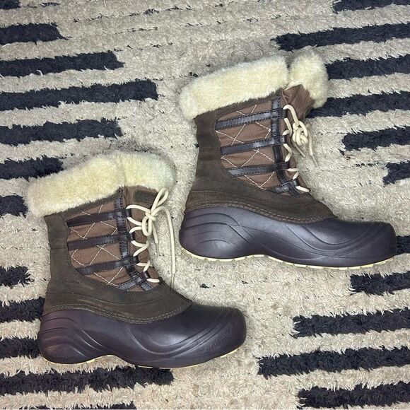 Columbia Sierra Summette brown insulated winter snow boots women’s shoe size 7 - Picture 6 of 10